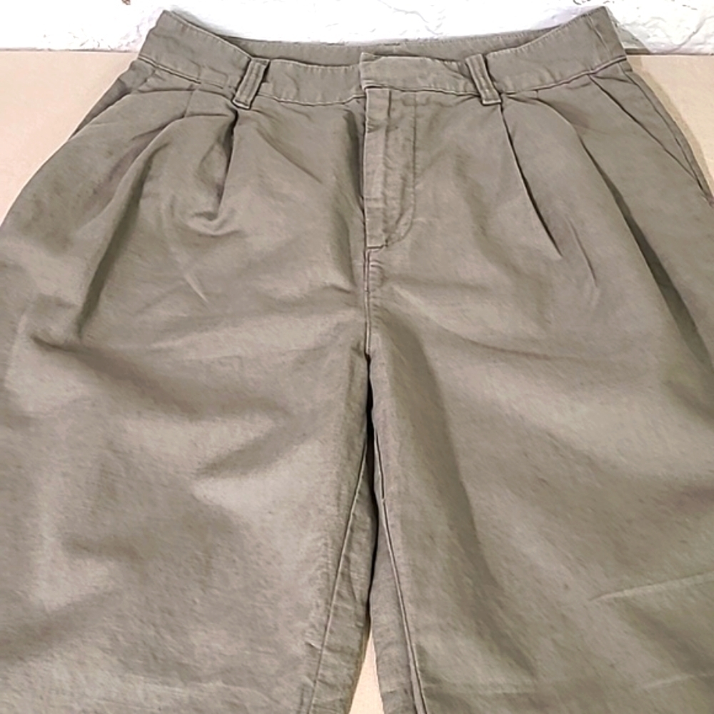 - GAP Y2K Cotton/Linen Wide Leg Trousers  Pleated
